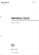 Instrukcja SONY MDS-JE330