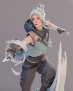 Figurka druk 3D żywica " Jett Valorant  - F722 "- 120 mm