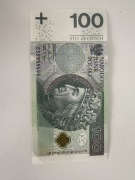 Banknot 100 zł numer ES5955555