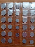 Monety aluminiowe PRL,05,010,020 050,1zł