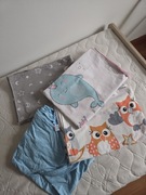 3 komplety pościeli bawełna 120x90 i 40x60