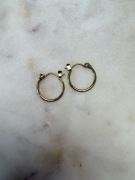 Kolczyki koła Pieces – 18K gold plated