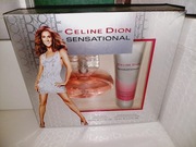 DZIŚ! Celine Dion SENSATIONAL zestaw 50ml +shimmering body lotion UNIKAT