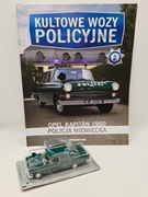 Model Policyjny OPEL KAPITAN 1:43 DeAgostini Kultowe Wozy Policyjne  NOWY!