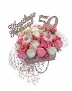 Duży flawer box z wosku sojowego w kartoniku 