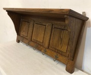 MASYWNY DĘBOWY WIESZAK 92 CM STAN BDB TRANSPORT CAŁA POLSKA 