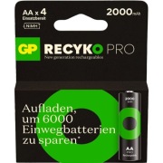 4x Akumulatorki GP ReCyko Pro 2000 AA R6 EB4 1,2V Solar Foto Nowa Generacja