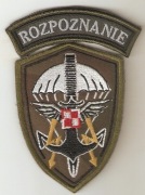 Naszywka  ROZPOZNANIE na mundur wyjściowy.