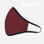 Bordowa Maska Antybakteryjna Bawełna z kieszonką