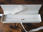 Briju bransoletka damska nieskończoność srebrna 925 białe srebro