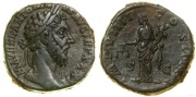 Marek Aureliusz - Sesterc - Aquitas - RIC 1230 