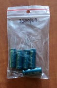 Kondensator Jamicon 6,3v 3300uf / Long Life, Low ESR, 10x30mm  5 szt.
