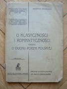 Brodziński - O klasyczności i romantyczności. Brody 1904