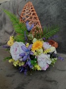 Koszyk wielkanocny, kosz wiklinowy 