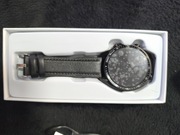 Smartwatch WH20 skórzany pasek duży okrągły wodoodporny