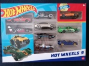 Hot wheels 9 sztuk zestaw duży 