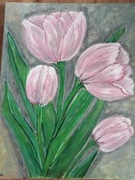 Tulipany obraz akrylowy