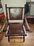 Krzesło oficerskie, kampanijne, staroć vintage 