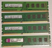 3x : Pamięć RAM SAMSUNG 4GB (2x2) DDR3 1333MHZ 09 11 A1 M378B5773DH0-CH9