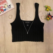 Top czarny Monki S