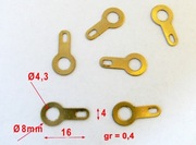 KOŃCÓWKA LUTOWNICZA ŁĄCZÓWKA  fi 4,3 35 SZTUK