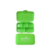 SWANSON Pill Box - Kasetka na tabletki (zielona)