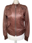 Nowa, skórzana kurtka sportowa Leonardo, delikatna skóra naturalna,S (36)