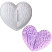 SERCE SKRZYDŁA ANIOŁA forma silikonowa 17.7*16*4.5 do Pieczenia, MUSÓW 