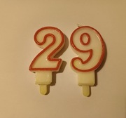 Świeczki urodzinowe cyfry 2 + 9