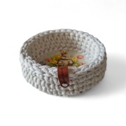 PROMOCJA ! Koszyczek Wielkanocny BOHO Śmietanka Zając Dana Med&Art