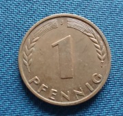 Moneta Niemcy 1 fenig 1950 RFN