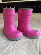 Mikk-line Dziecięce Wodoodporne Gumowe Buty z futerkiem w środku 26