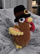 indyk na szydełku pluszak maskotka amigurumi rękodzieło  