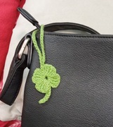 Koniczynka wykonana na pewno, brelok 