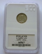GK. 20 GROSZY 2009 R GRADING GCN MS67