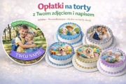 Opłatek na tort dowolna grafika i napis 