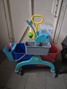 Tts profesjonalny wózek do mycia plus akcesoria plus dodatkowe kuwety