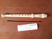 Flet drewniany prosty sopranowy szkolny barokowy Janko + wycior