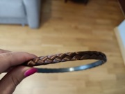 Opaska do włosów cienki warkocz