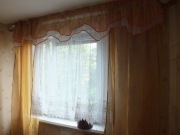 zestaw zasłona, 2szt. firana gipiura koronka,taśma