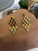 Kolczyki plastry miodu Premium 