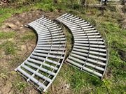 Przenośnik rolkowy łukowy ocynk