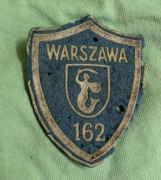 Tarcza szkolna PRL -  sto sześćdziesiątka dwójka Warszawa 162
