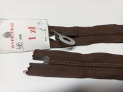 Zamek spiralny spirala 48cm nie rozdzielczy ciemny brąz