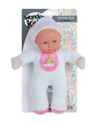 Lalka Wonder Kids Pluszowa biały pajacyk z jednorożcem