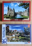 Puzzle zamek Moszna 1500 i średniowieczne miasto 500