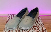 Buty damskie, espadryle, trampki jeansowe na koturnie, rozm. 40