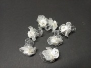 Spinki do włosów żabki róże z cyrkonią komunia chrzest ślub