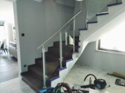 Balustrady nierdzewne, szklane