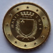 MALTA 2014 10 CENTÓW UNC !!!!!!!!!!